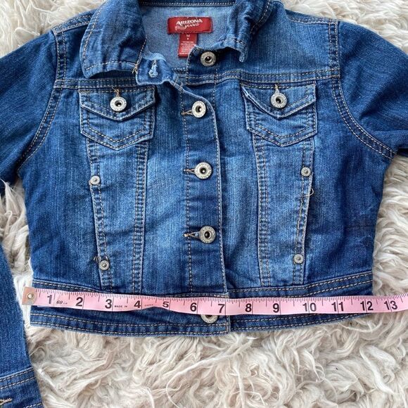 🌴 Arizona Jeans Crop Jean Jacket M/8 - Picture 4 of 11